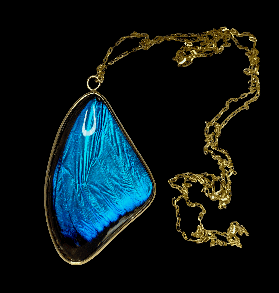 Blue Morpho Pendant, Large - Image 2
