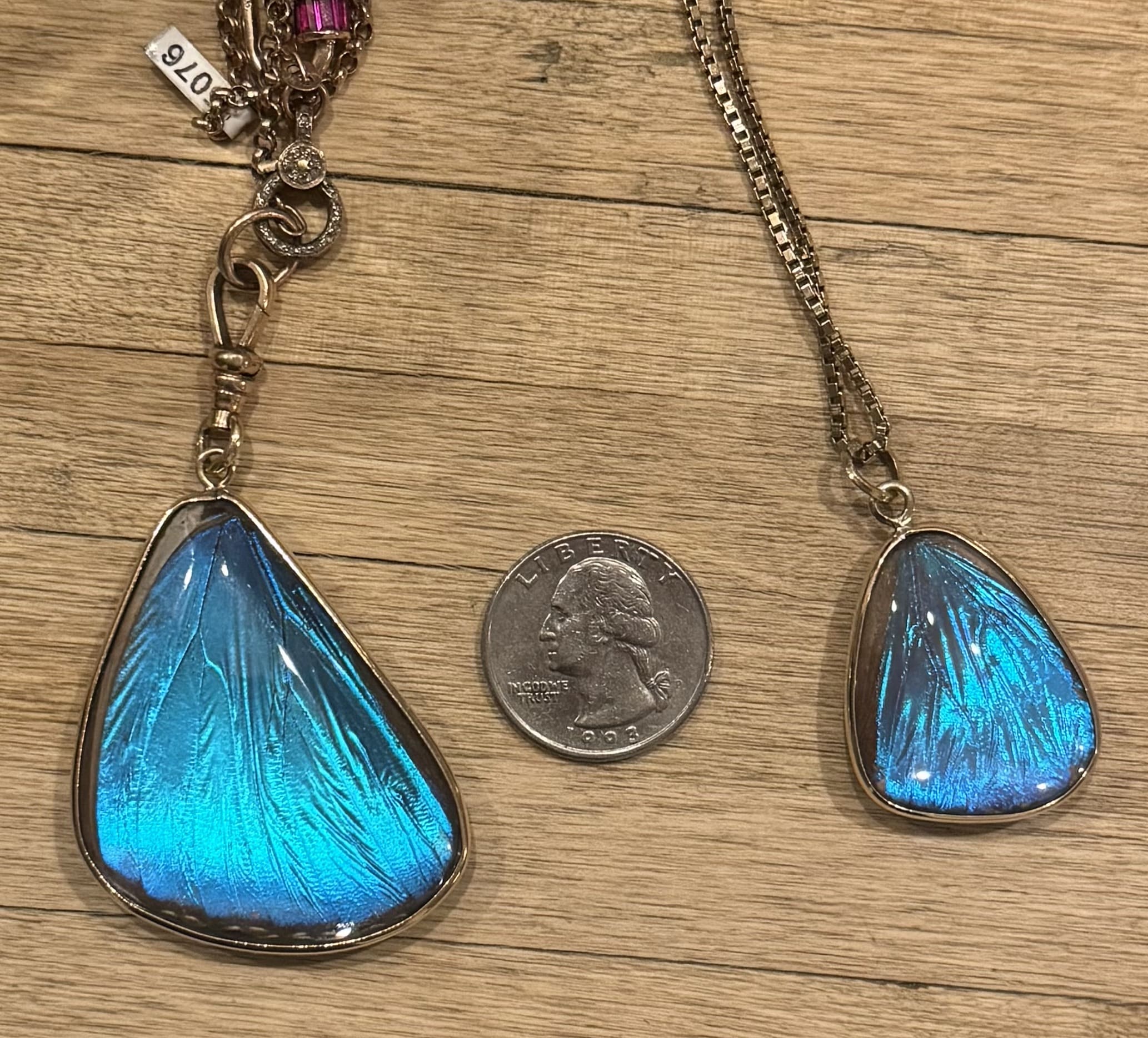 Blue Morpho Pendant, Bottom Wing - Image 10