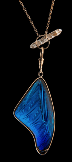 Blue Morpho Pendant, Large | Blue Morpho Jewelry