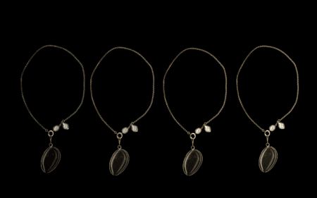 14k Gold Baby Rolo Chain with Pearls or Amethysts - Image 12