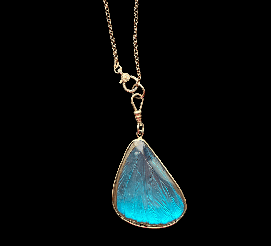 Blue Morpho Pendant, Bottom Wing - Image 9