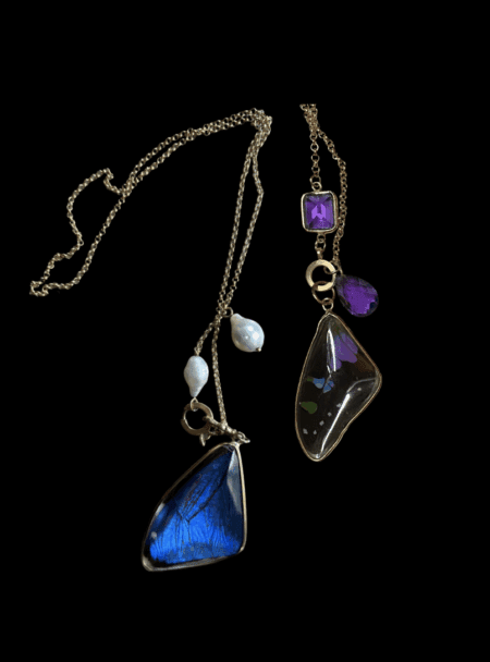 14k Gold Baby Rolo Chain with Pearls or Amethysts