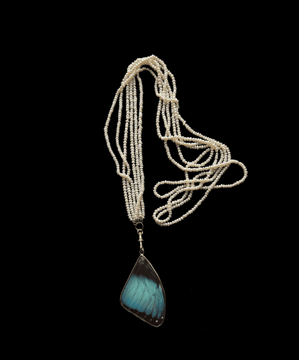 One of a kind 3 Strand Pearl Necklace with Dog Clasp - Image 5