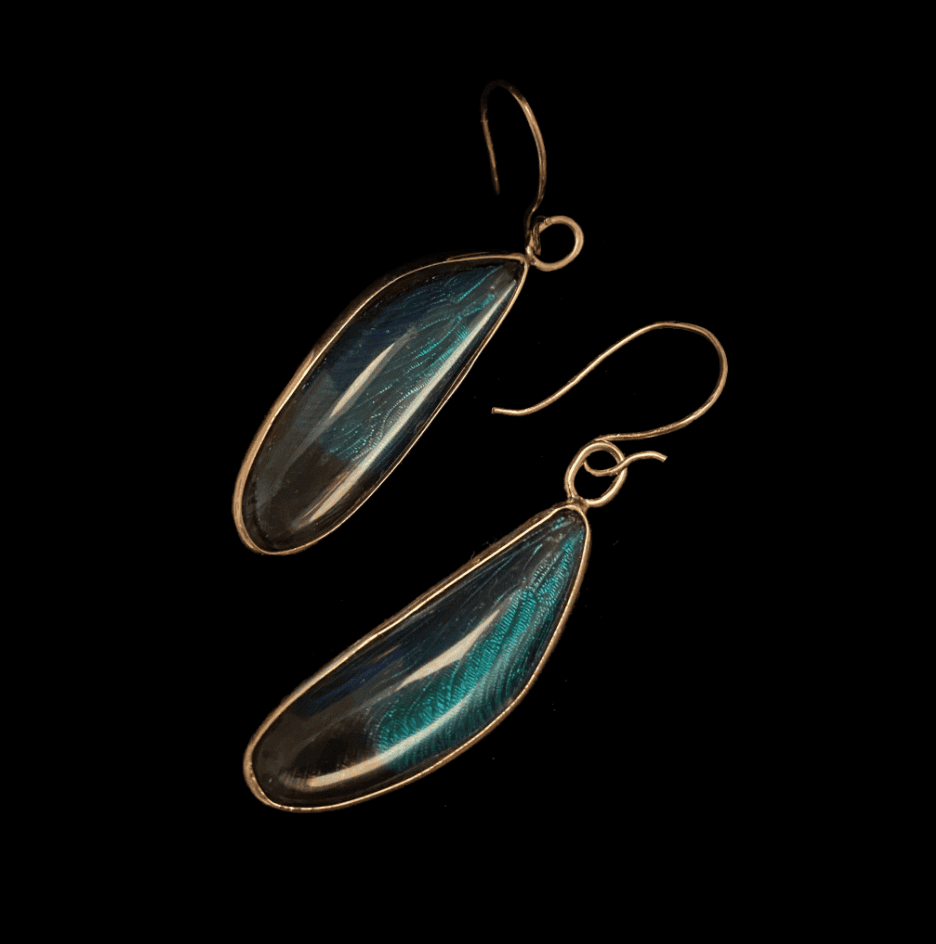 Blue Damselfly Wing Earrings and Pendants - Image 14