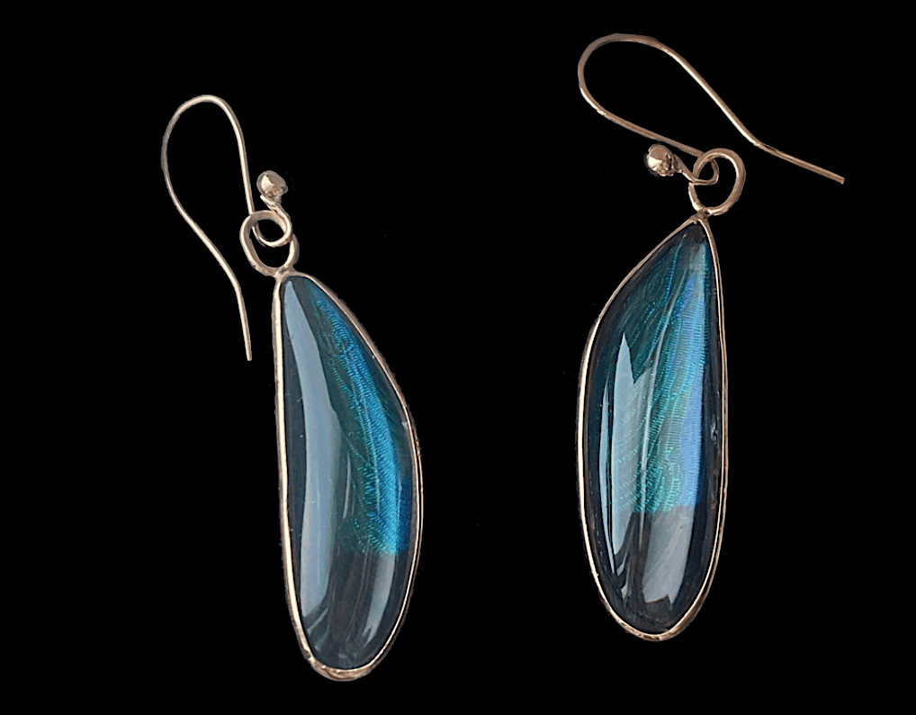 Blue Damselfly Wing Earrings and Pendants - Image 10