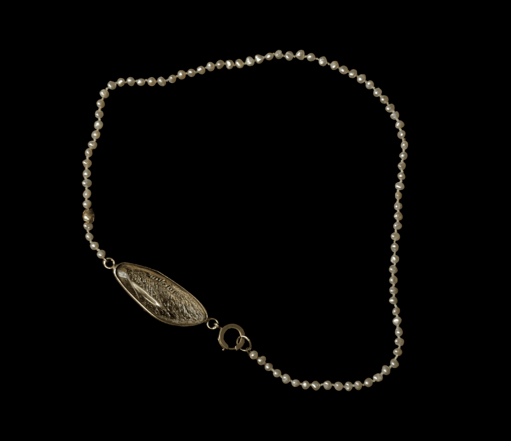 Seed Pearl and Dragonfly Wing Necklace - Image 2